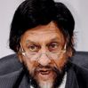 Rajendra Pachauri, chairman of Intergovernmental Panel on Climate Change, during a news conference in Yokohama on March 31 (Nobuhiro Shirai)