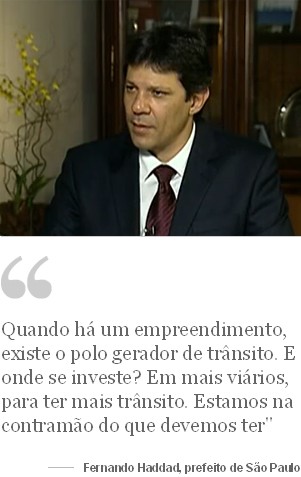 Globo News - Frase Fernando Haddad (Foto: Globo News)