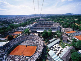 Roland Garros  Stadium in Bois de Boulogne