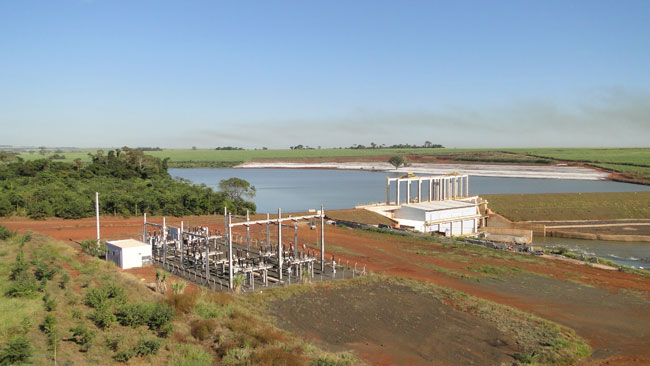 Pequena Central Hidrelétrica Anhanguera, inaugurada em 2010. Juntas, as centrais de Monjolinho e Anhanguera serão capazes de gerar 40% de toda energia consumida pela Volkswagen do Brasil (foto: divulgação)