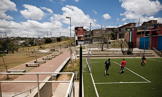 Região revitalizada do Cantinho do Céu, no Grajaú, zona sul de São Paulo