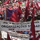 Manifestantes do Grito dos Excluídos, cujo lema é 